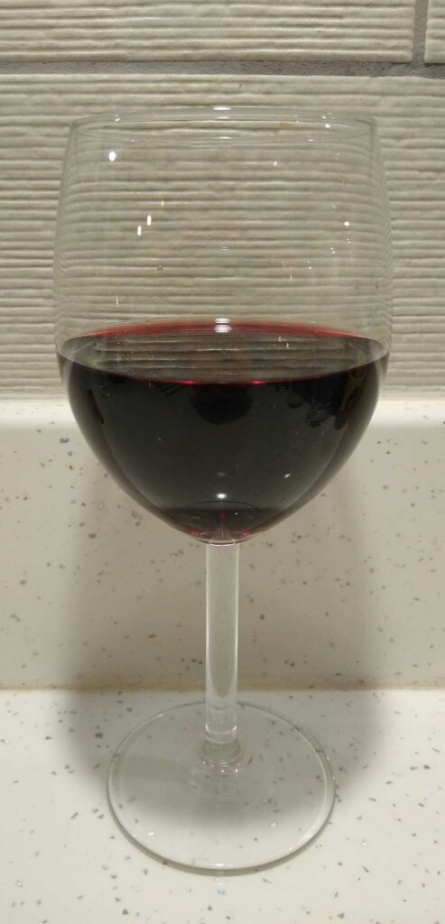 Kimbao Red Wine in glass