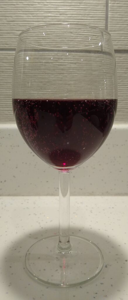 Lambrusco Rosso in a glass