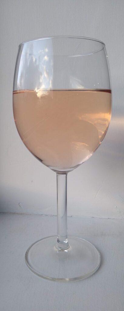 Trivento Malbec Rosé in glass
