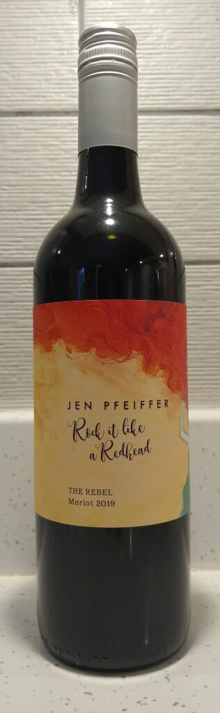 Jen Pfeiffer The Rebel Merlot bottle front