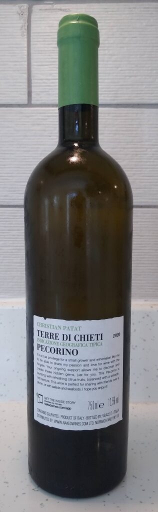 Pecorino Bottle Rear