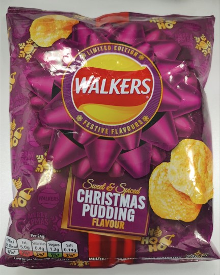 Walkers Christmas Pudding flavour crisps